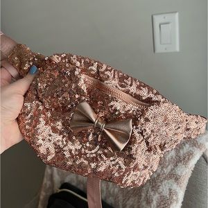 Rose Gold Sequin Minnie Mouse Fanny Pack/Belt Bag! 💗
